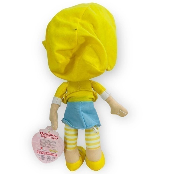 Vintage Strawberry Shortcake Lemon Meringue Tagged Plush Doll 14in Yellow - Picture 5 of 7